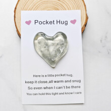 YOJO Pocket Hug Coração com Cartões, Presentes para Relacionamento à Distância, I Love You