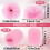 PAGOW 4 Pcs Mini Protetores de Microfone Rosa e Capa Fofa, Alta Densidade para Microfones Lavalier 2