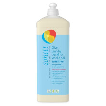 Sonett Organic Olive Laundry Liquid for Wool and Silke Knslig hud 34 oz/1L (Sensitive Olive Laundry Liquid for Wool and Silke) certifierad ekolo
