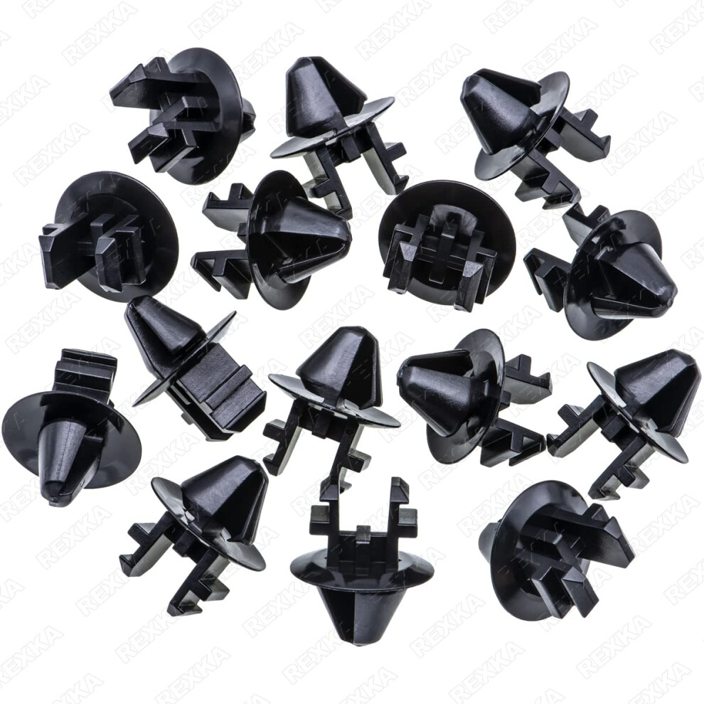 Rexka 15Pcs Radiator Shroud Air Deflector Cowl Grille Retainer Clip W708771-S300 Compatible With Ford Expedition F-150 F-250 F-350 F-450 F-550 Lincoln 643375933605