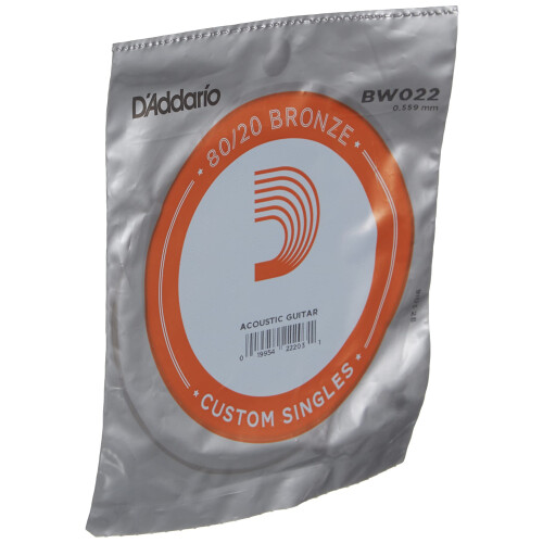 D'Addario BW022 Bronze Wound akusztikus gitr egyhros .022 1