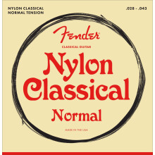 Fender Nylon Acoustic Strings 100 Clear/Silver Tie End .028-.043