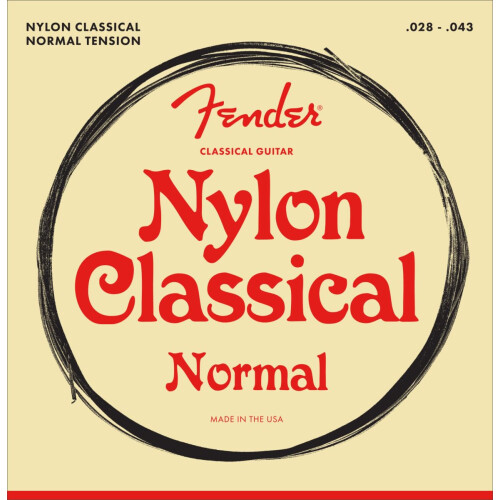 Fender Fender Nylon Ακουστικές Χορδές 100 Clear/Silver Tie End .028-.043