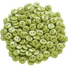 GANSSIA 11/32 Inch Button 9mm Tiny Size Sewing Flatback Resin Buttons Color Green Pack of 500 Pcs