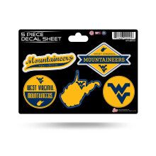 Rico Industries NCAA West Virginia Mountaineers 5 darabbl kivgott matricalap
