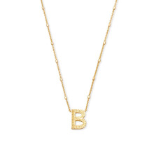 Kendra Scott B betu fggo nyaklnc noi divatkszerek 14 k aranyozott srgarz arany fm B betu