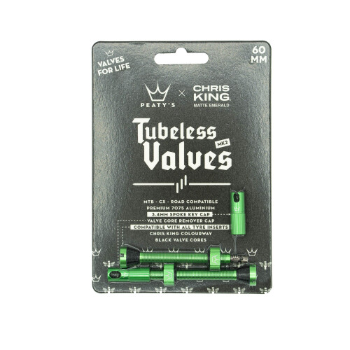 Bezdu   ov    ventily Peaty's x Chris King MK2 60 mm Emerald 1