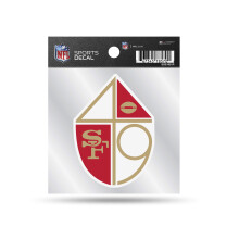 Rico Industries NFL San Francisco 49ers Retro 4""""x4"""" kis stlus matrica