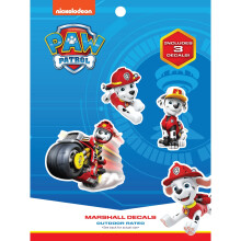 Adesivi Paw Patrol Marshall - Set di 3 adesivi Marshall per bambini e adulti - Adesivi in vinile per laptop, bicchieri, borracce e veicoli - Ades