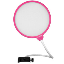 Dragonpad USA 6 """" Mikrofonstudiepopfilter med klemme - lyserød/hvid