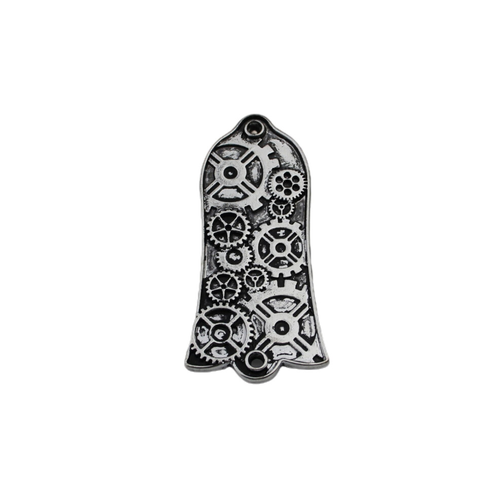 Guyker 1 Copertura Per Chitarra A 2 Fori, In Lega Di Zinco, Per Chitarra Stile Lp, Accessori Per Chitarra, Modello JA2001, Argento Antico-image