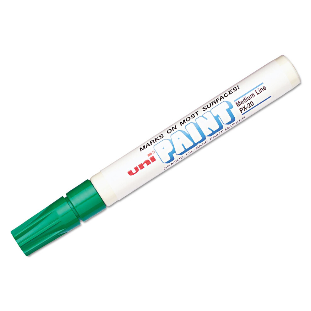 Uni-Paint PX-20 Oil-Based Paint Marker  Medium Point  Green  1-Count