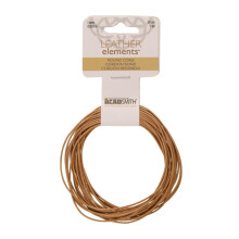 The Beadsmith Leather Cord - Natural - 1mm Spool - 5 Yards/1.52 Meters - Indian Leather Thong Ideal for Braiding Beading Necklaces Fine Lacing Ha