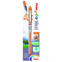 Pentel Arts Slicci 0.25 mm Extra Fine Gel Pen  Orange Ink  1 Pack (BG202BPF1)