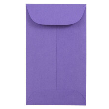 JAM PAPIR #3 Mnt Business-farvede konvolutter - 2 1/2 x 4 1/4 - Violet Lilla Genbrugt - 50/Pak