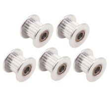 Nap nacia kladka WINSINN GT2, 20 zubov, otvor 5 mm, rka 10 mm, hlin kov rozvodov koleso pre 3D tlaciaren (balenie 5 ks)