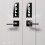 iSYFIX Adesivos de Sinalização Push Pull - 2 Pacotes 2.8x7 polegadas - Autocolantes Verticais, Preto/Branco 2