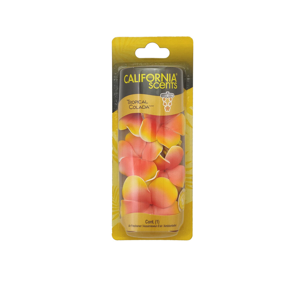 Duftkette Von California Scents. Die Perfekte Blumenkette F R Ihr Auto Lufterfrischer Mit H Ngender Blume (1 Packung Tropical Colada )-image