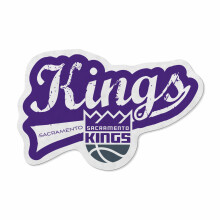 Rico Industries NBA Sacramento Kings Distressed Shape Cut Pennant - Home and Living Room D?cor - Soft Felt EZ to Hang