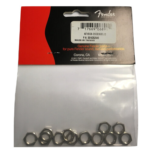 Fender Fender Replacement Nut HEX 3/8-32x3/32 TK NI 2
