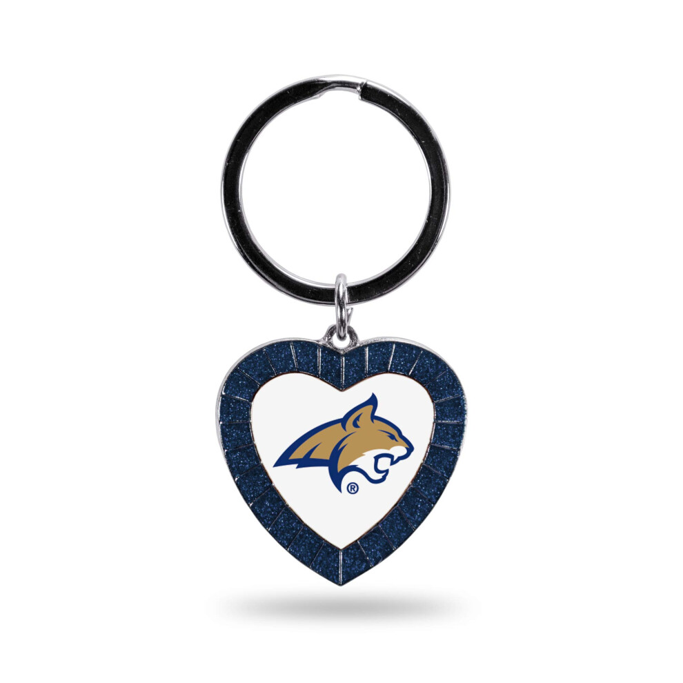 Rico Industries Ncaa Montana State Bobcats Ncaa Schl Sselanh Nger Mit Strasssteinen In Herzform, Marineblau, 7,6 Cm Lang-image