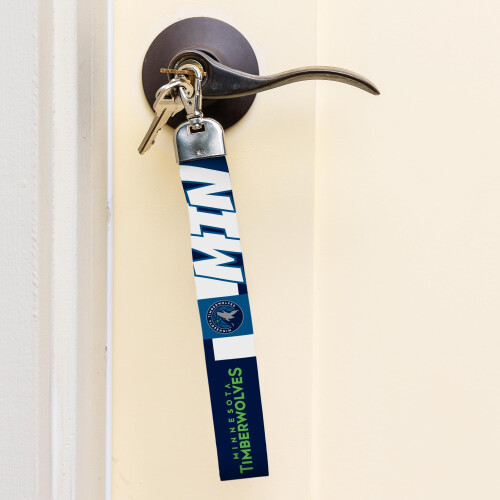 Chaveiro Lanyard de Pulso dos Timberwolves da NBA, Strap de Pulso para Chaves e ID 1