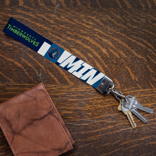 Chaveiro Lanyard de Pulso dos Timberwolves da NBA, Strap de Pulso para Chaves e ID 2