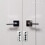 iSYFIX Adesivos Push Pull - 2 Pacote 2x5 polegadas - Decalque Vertical Autoadesivo, Vinil Branco/Preto 4