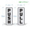 iSYFIX Adesivos Push Pull - 2 Pacote 2x5 polegadas - Decalque Vertical Autoadesivo, Vinil Branco/Preto 2