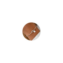 Pulseira com n inicial de prata delicada Turandoss ? Joia feminina banhada a prata letra I