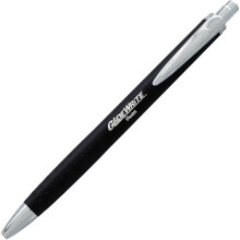 Pentel Glidewrite Executive Ballpoint Pen  (1.0mm) Medium  Black Metal Barrel  Black Ink  Pack of 1 (BX970ABP)