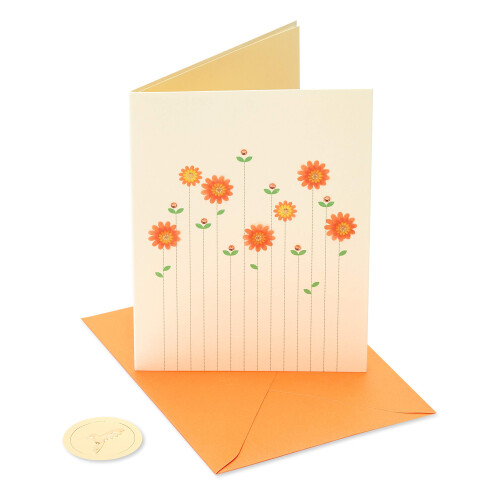 Papyrus blank kort (blomster) 2