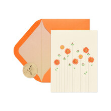 Papyrus Blank Card (Flowers)