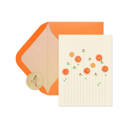 Papyrus blank kort (blomster)