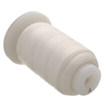 De Beadsmith Pure Silk Cord - Witte kleur - Maat A (0,178 mm/0,0007) - 425 Yards (1275ft) 1/2-Ounce Spool - voor het knopen van parels, edelstenen, k
