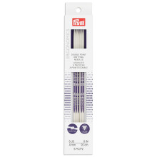 Prym Ergonomics 8-Inch Dubbelpunt Breinaalden, Maat 6 (5-Pack)