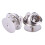 EBOOT-paket med 50 blanka stift med kopplingsback (silver) 2