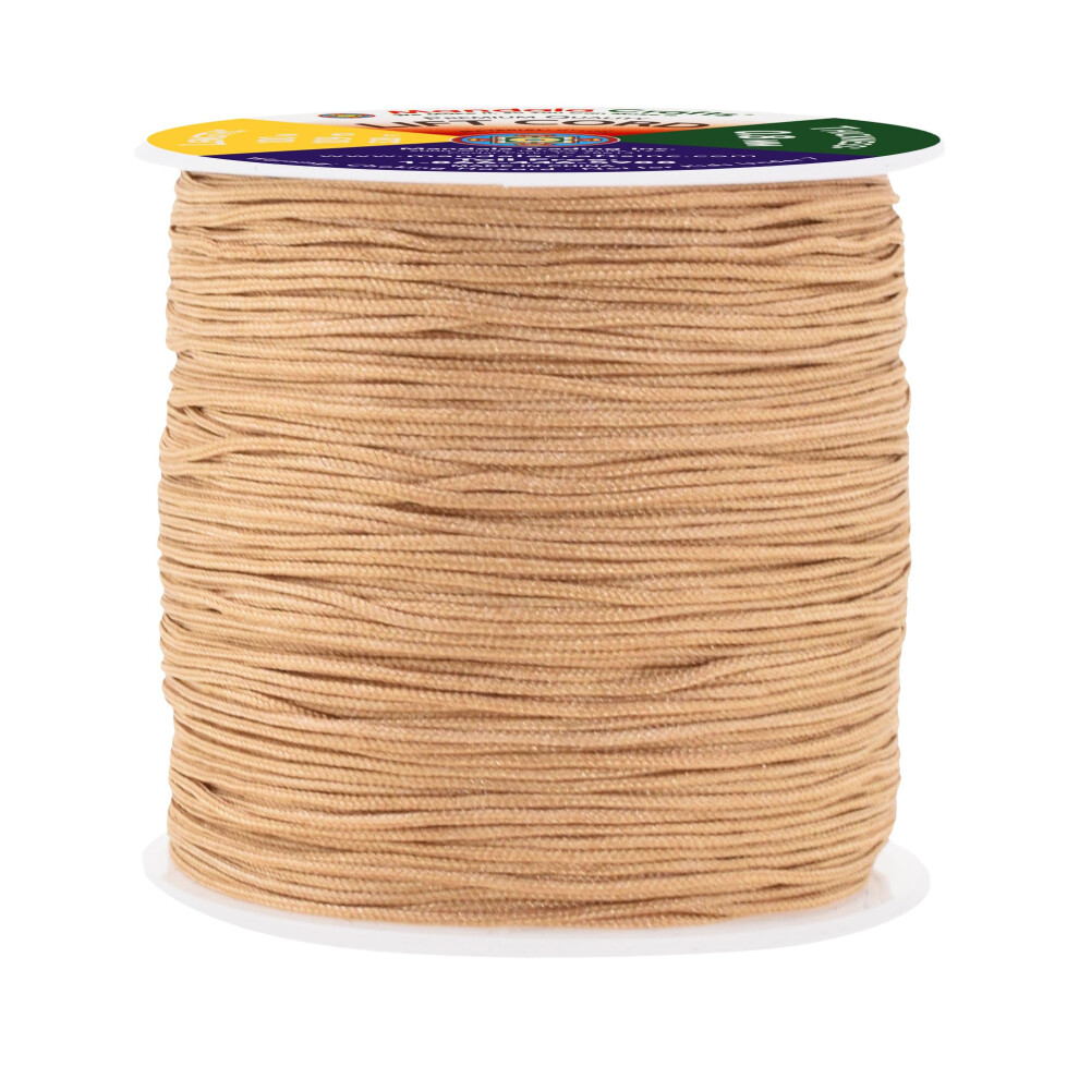 Mandala Crafts Strings Lift Cords - Romeinse Shades Cord Tan 0,8 Mm Nylon Koord - 109 Meter Gevlochten Nylon Koord-image