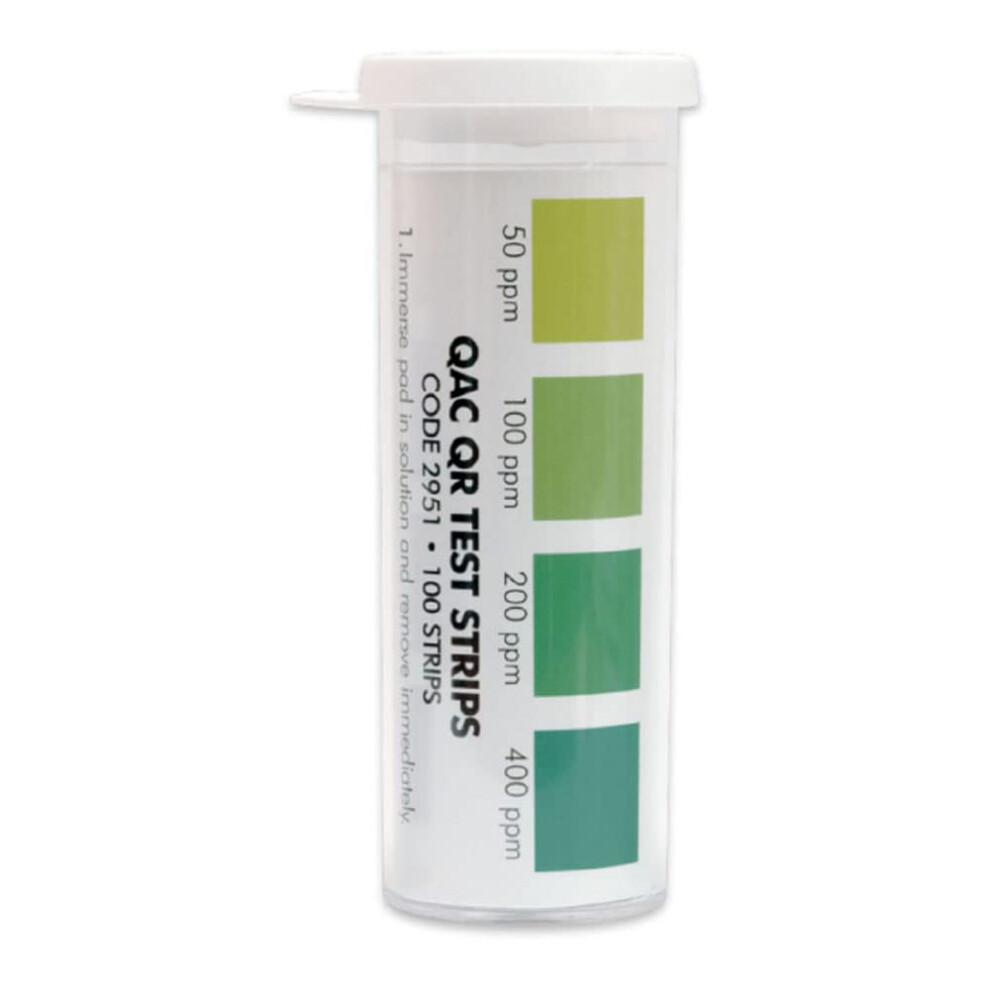 LaMotte Insta-Test 2951 QAC Sanitizer Test Paper  50-400ppm Range (Vial of 100 Strips)