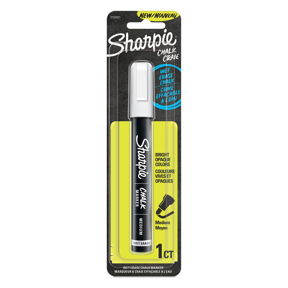 SHARPIE Chalk Marker  Wet Erase Markers  White  1 Count