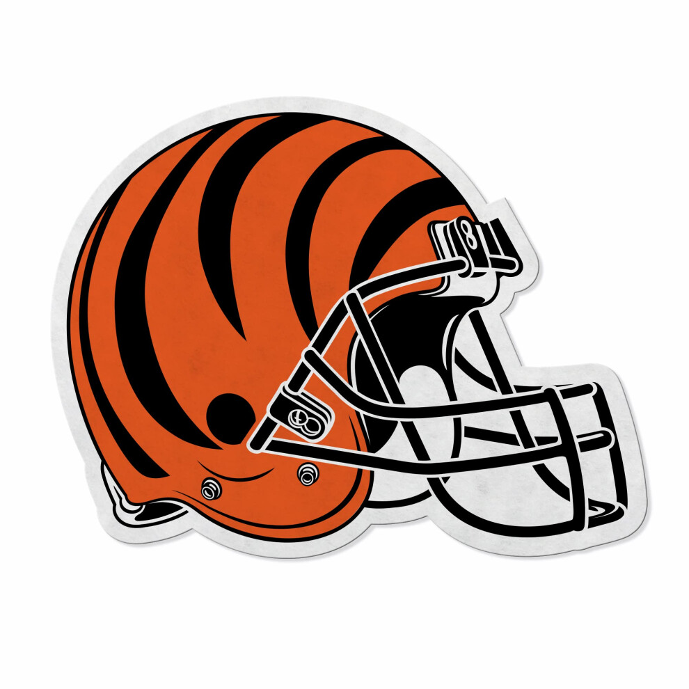 Rico Industries Nfl Football Cincinnati Bengals Helmform-Wimpel Heim- Und Wohnzimmerdekor Weicher Filz, Einfach Aufzuh Ngen, 18 X 0,10 X 18-image