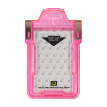 Identity Stronghold - Secure RFID Badge Holder for 1 Card - Heavy Duty Hard Plastic ID Badge Holder - USA Molded and Assembled - FIPS 201 Approve