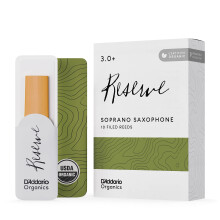 Ance per sassofono soprano DAddario Organic Reserve - Ance per sassofono soprano, forza 3.0+, confezione da 10