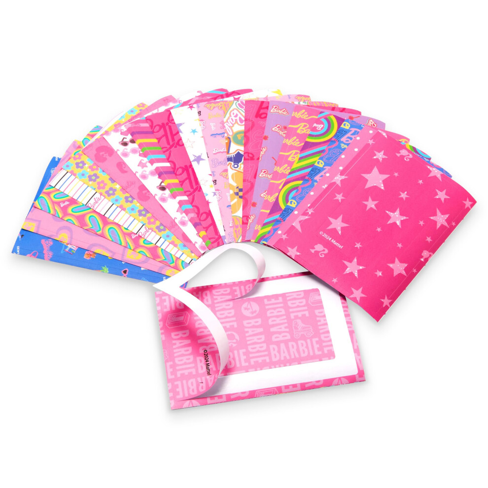 Kodak X Barbie Colorful & Decorative Barbie-Themed Sticker Frames For Barbie Instant 2X3 Zink Zero Ink Photo Paper - 20 Iconic Barbie Frames For Deco