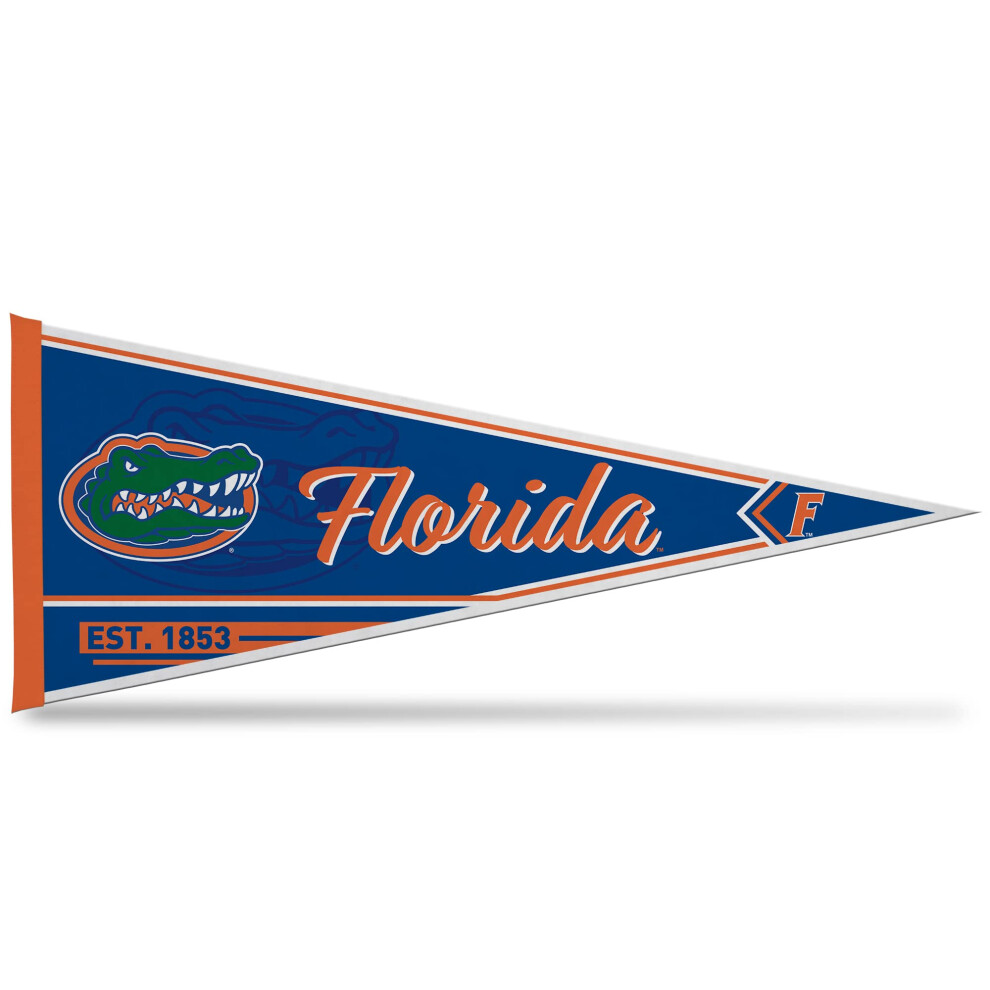 Fanion DéCoratif Mural En Feutre Rico Industries Ncaa Florida Gators Classic 12"" X 30"" - IdéAl Pour La DéCoration De La Maison, De La Chambre O-image