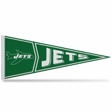 Rico Industries NFL Football New York Jets Retro - Alt 12"""" x 30"""" Felt Wall D?cor Pennant - Great for Home/Bed Room/Man Cave D?cor