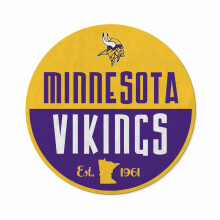 Rico Industries NFL Minnesota Vikings Classic Shape Cut Pennant - Home and Living Room D?cor - Soft Felt EZ to Hang 18x0.10x18