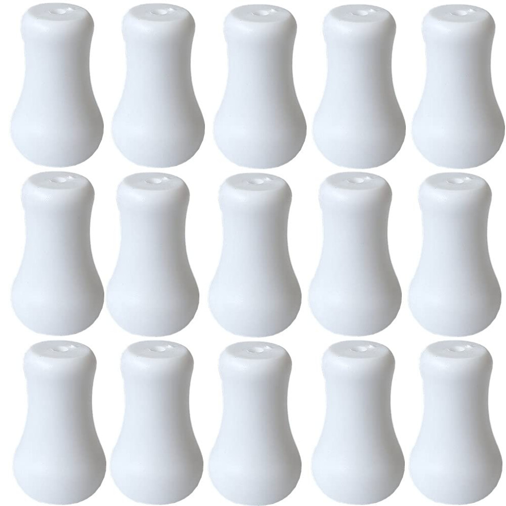 Lot de 20 pompons en plastique blanc pour stores de fen  tre, boutons de tirage pour rideaux romains, travaux manuels