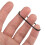 JAM PAPPER Slitstarka gummiband - storlek 16 - svarta multifunktionsgummiband - 100/pack 4