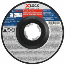 Bosch TCWX27S450 4-1/2 in. x .045 in. X-Lock Metal/Stainless Fast Cutting Abrasive Wheel 60 Grit Compatible med 7/8 in. Arbor Type 27A (ISO 42) f